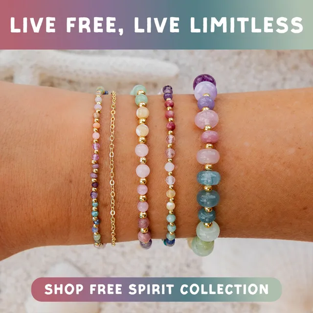 Live free, live limitless: Free Spirit bracelet collection ad